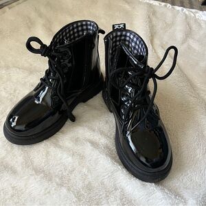 Boots - Shiny Black Kids